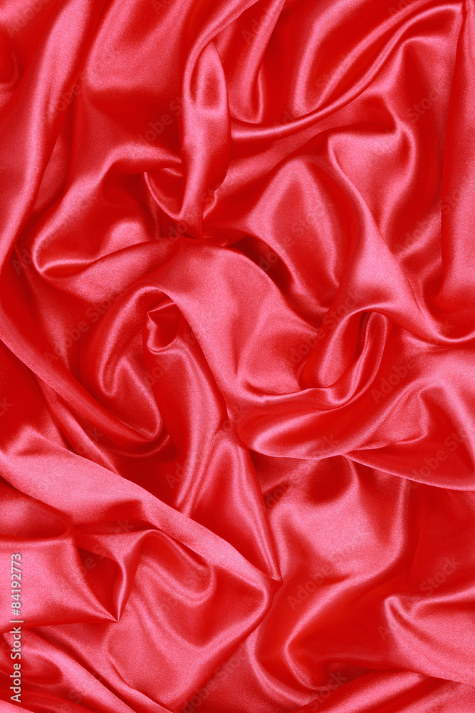 Obraz premium Red Silk cloth of abstract backgrounds