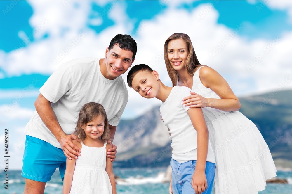 Beach, summer, group.