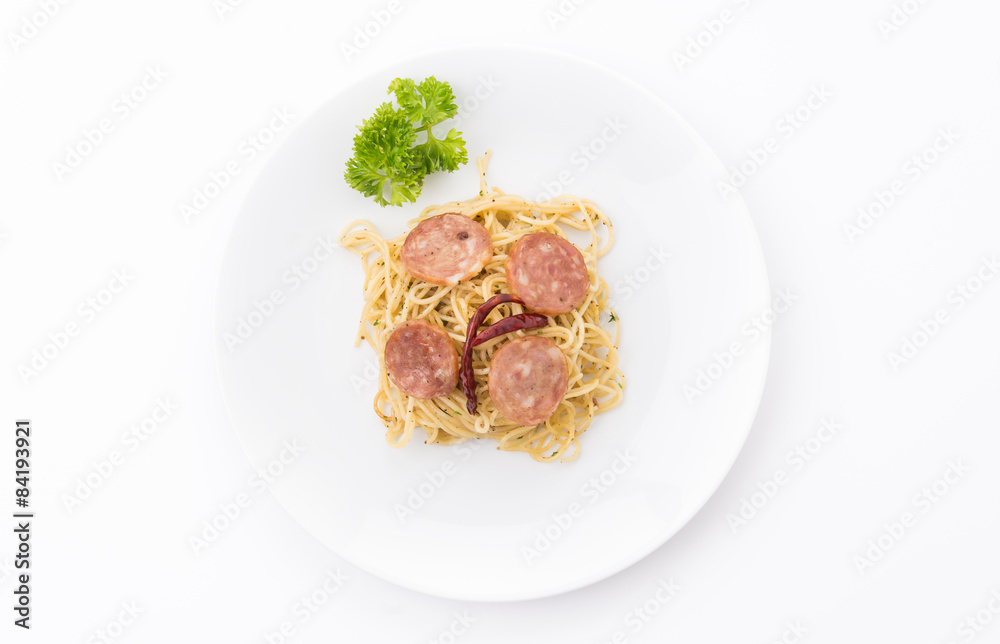 spaghetti pepperoni spaghetti pepperoni