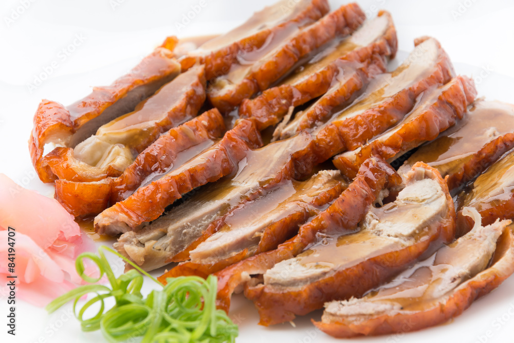 Roasted duck and vegetables, Chinese style Roasted duck and vegetables, Chinese style