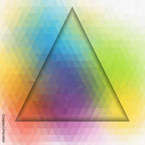 Dimension of triangle art colorful background