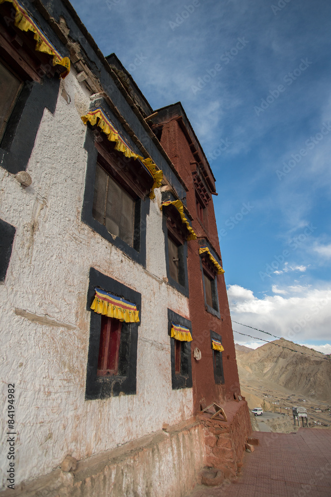 The way in Namgyal Tsemo Gompa, The Buddhist monastery