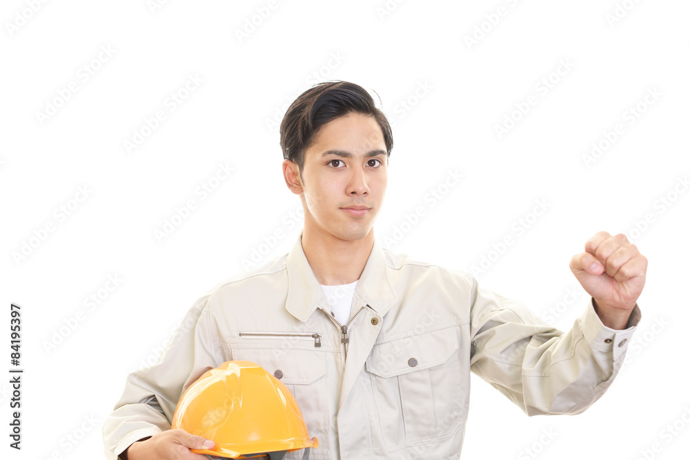 仕事に励む労働者