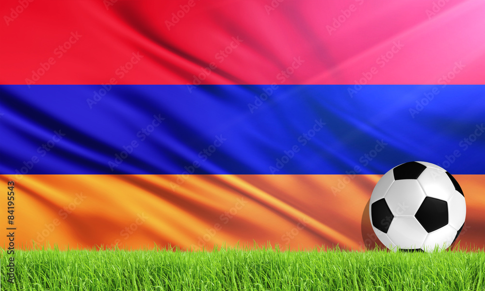 Fototapeta premium The National Flag of Armenia