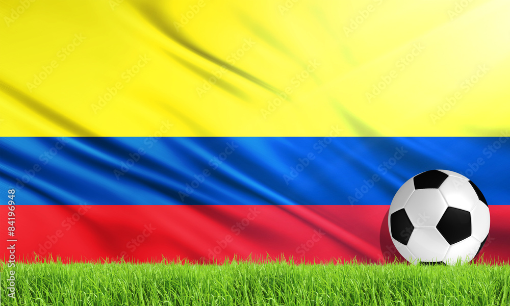 Fototapeta premium The National Flag of Colombia