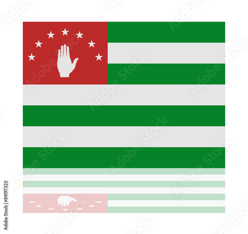 reflection flag abkhazia