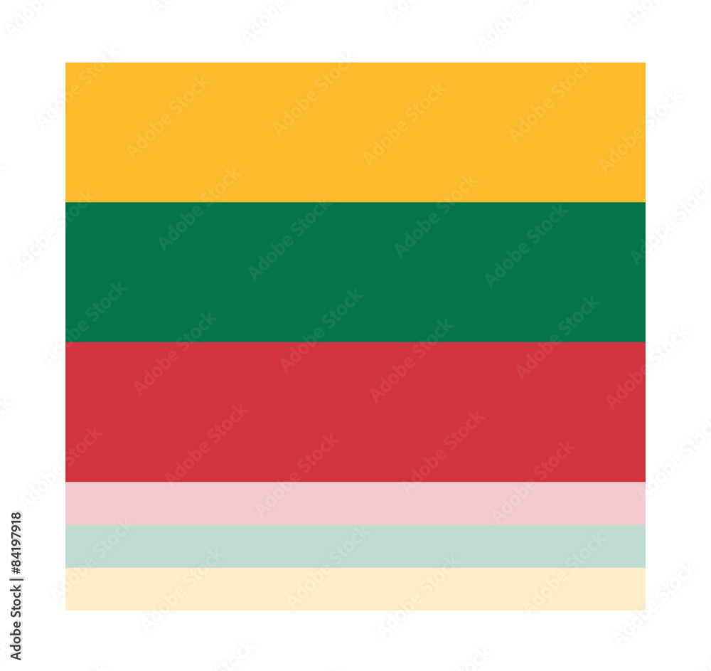 reflection flag lithuania