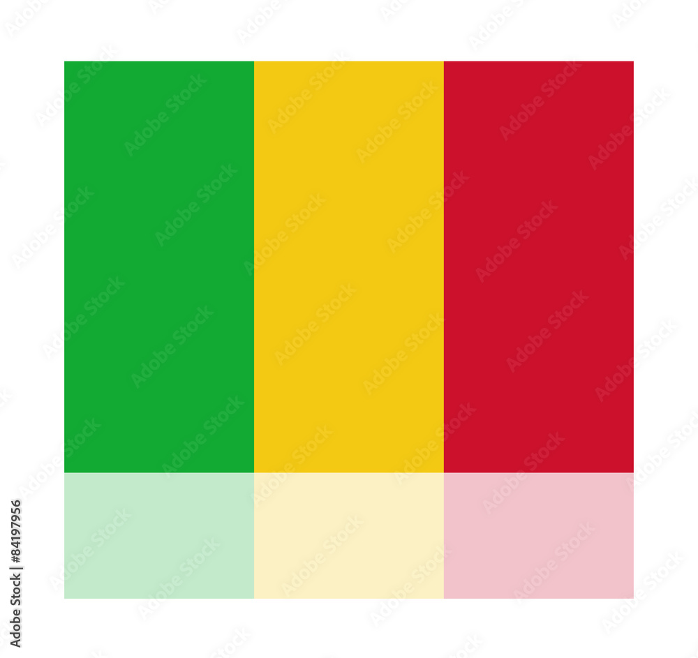 Fototapeta premium reflection flag mali