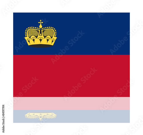 reflection flag liechtenstein