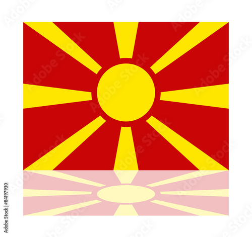 reflection flag macedonia