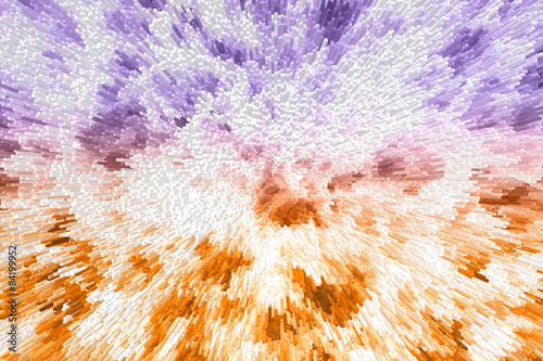 Abstract Motions in White, Blue, Orange & Red