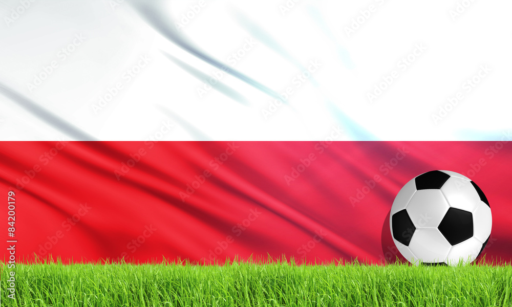 Fototapeta premium The National Flag of Poland