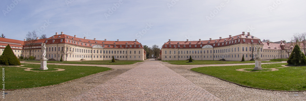 Jagdschloss Hubertusburg in Wermsdorf, Panorama Jagdschloss Hubertusburg in Wermsdorf, Panorama