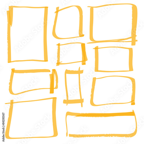 marker drawing series - color can be changed by one click