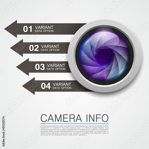 Camera info banner art creative