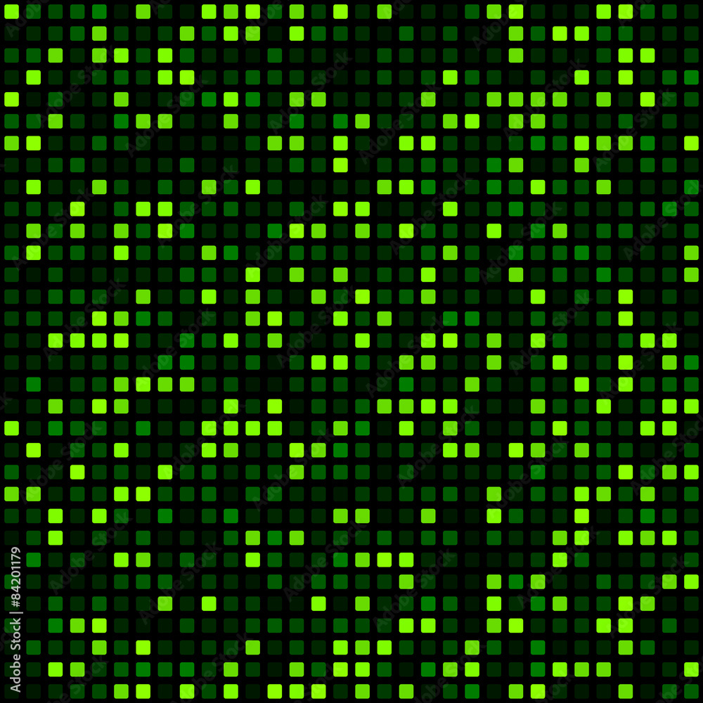 Green squares technology pattern. Green squares technology pattern.