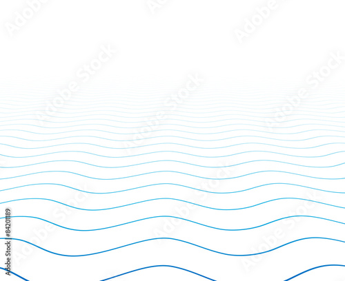 Perspective textured wavy surface.