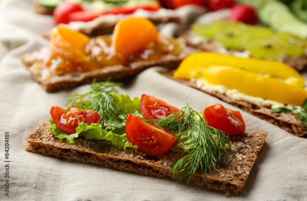 Still life with vegetarian sandwiches Still life with vegetarian sandwiches