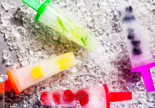 Frozen Ice Pops Made with Fresh Fruit