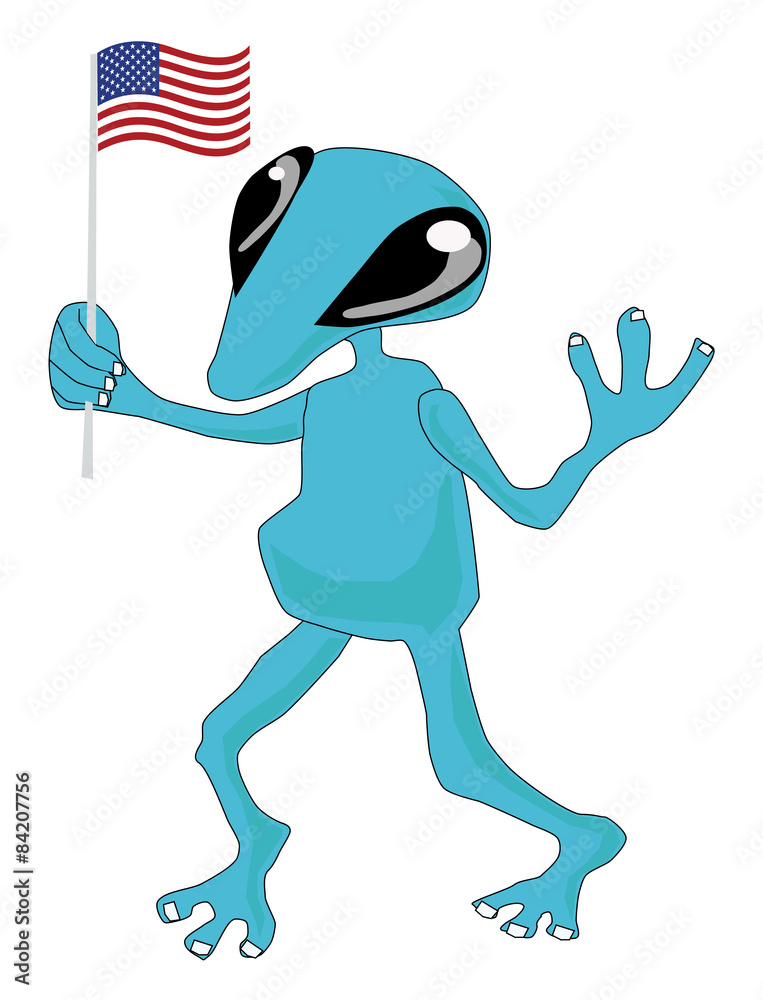 Fototapeta premium alien parody