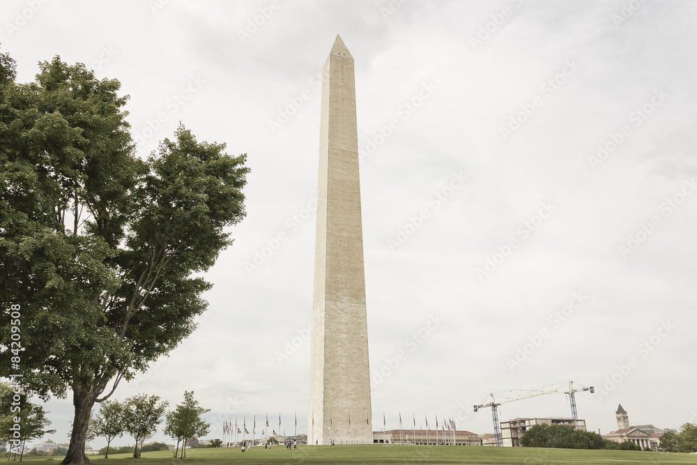 View of the Washington Monument, National Mall, Washington