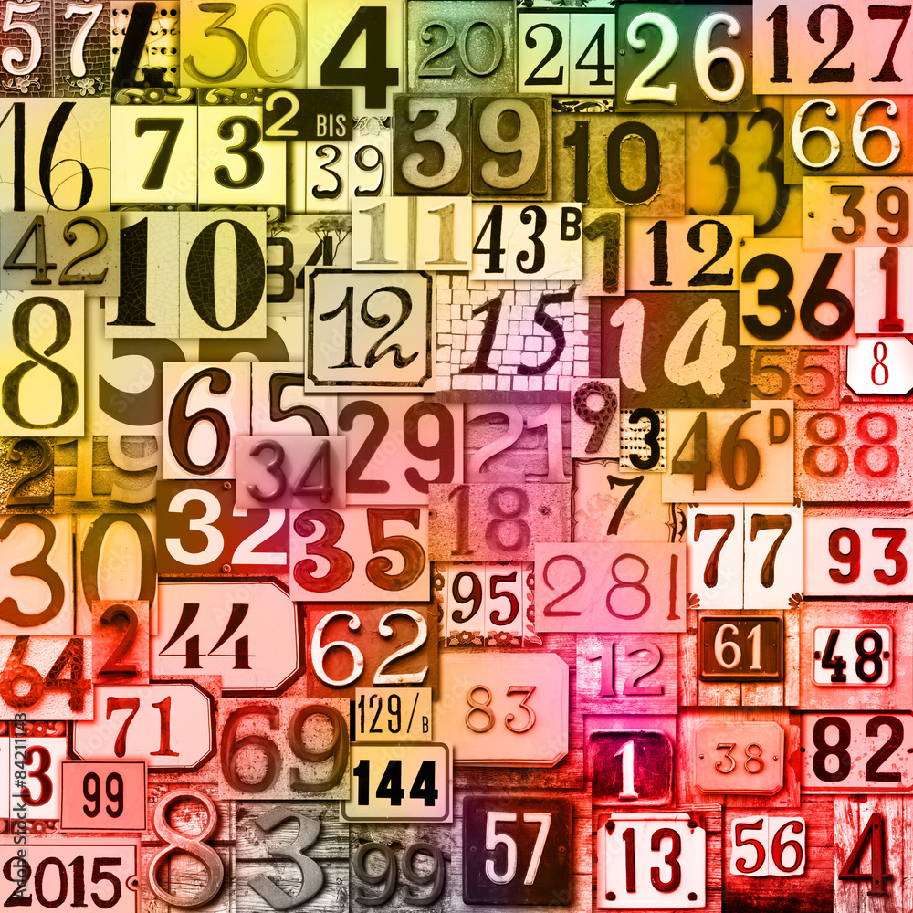 arcobaleno di numeri arcobaleno di numeri