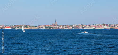 Lysekil city at a sea view