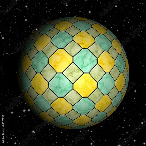 Fototapeta Naklejka Na Ścianę i Meble -  Abstract planet generated texture background