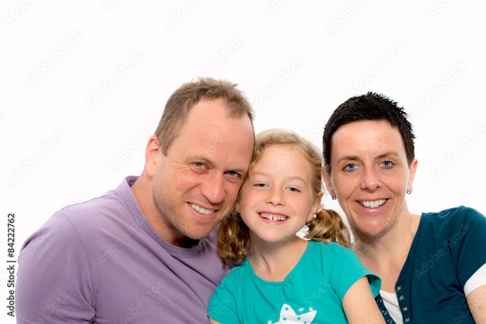happy family with one daughter happy family with one daughter