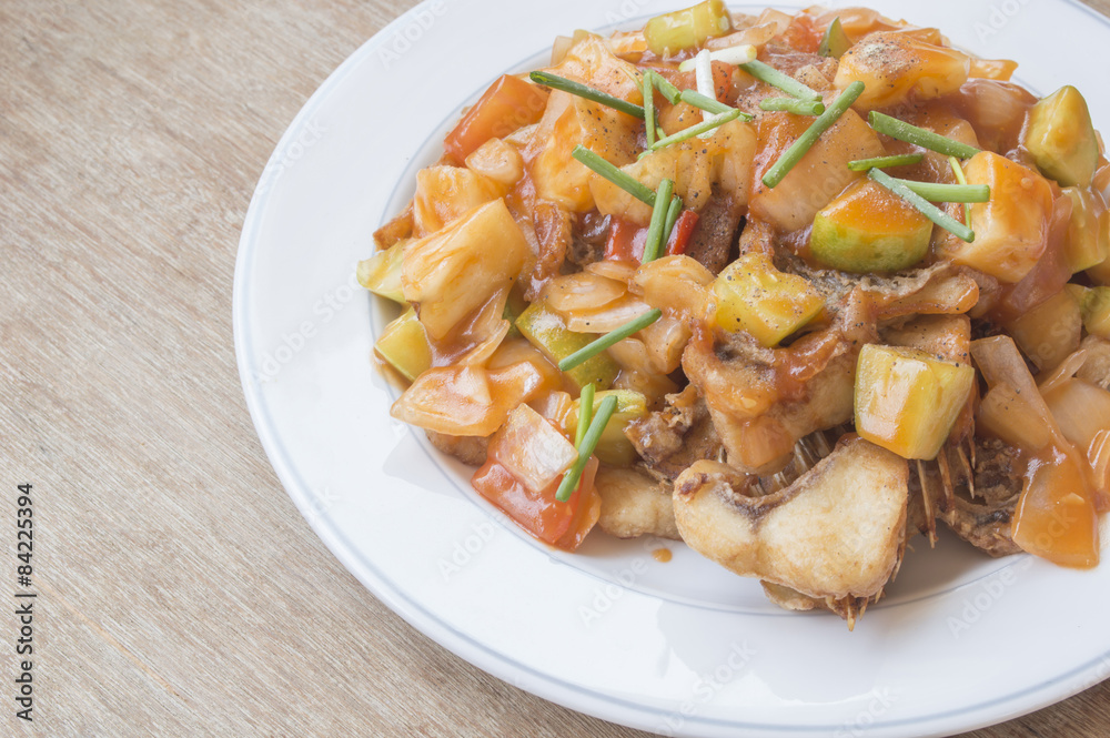 Sweet & sour fish fried Sweet & sour fish fried
