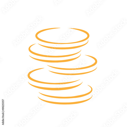 Simple pile of coins