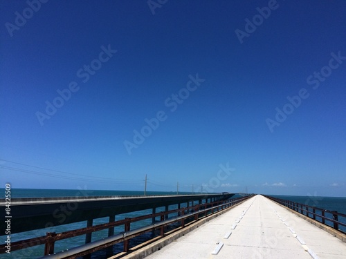 Old and new Seven Mile Bridge on the Florida Keys