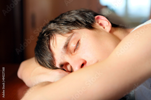 Young Man sleeping