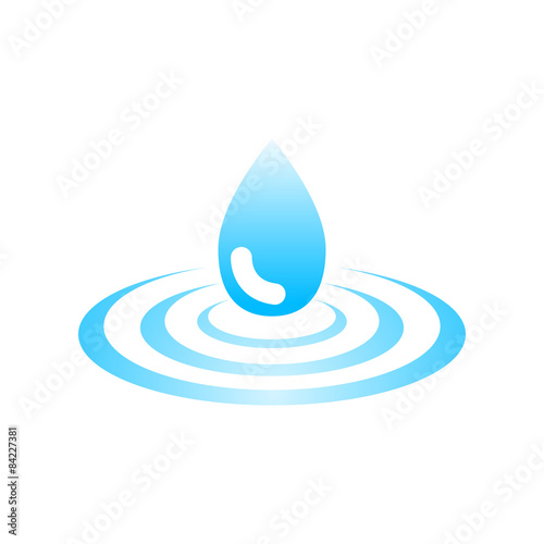 Obraz na płótnie water drop icon w salonie