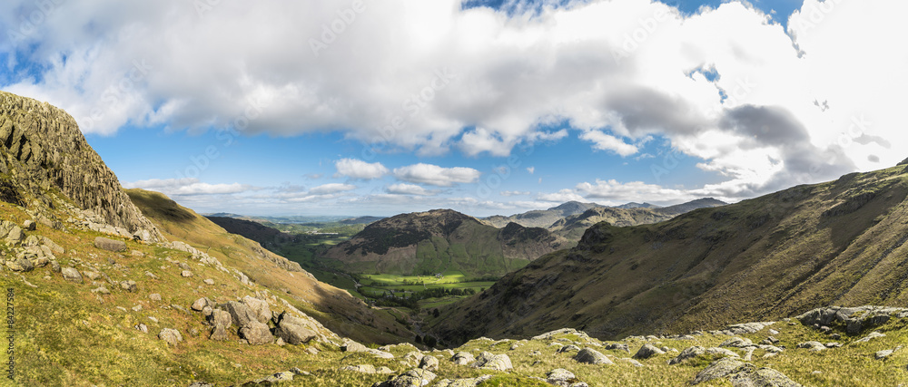 Mountain panorama of the Lake District