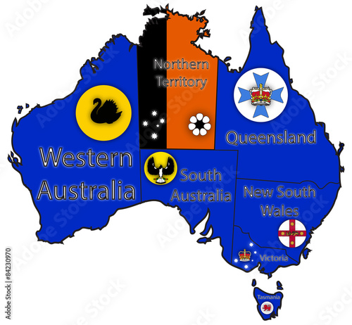 Australia Territory Borders And Flags