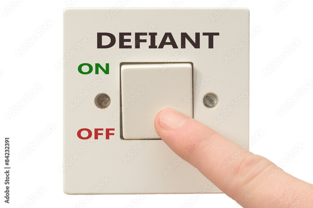 Anger management, switch off Defiant Anger management, switch off Defiant