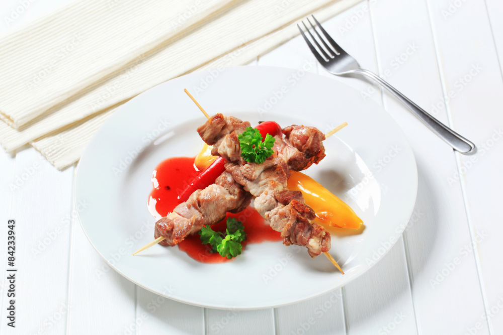 Pork kebabs Pork kebabs