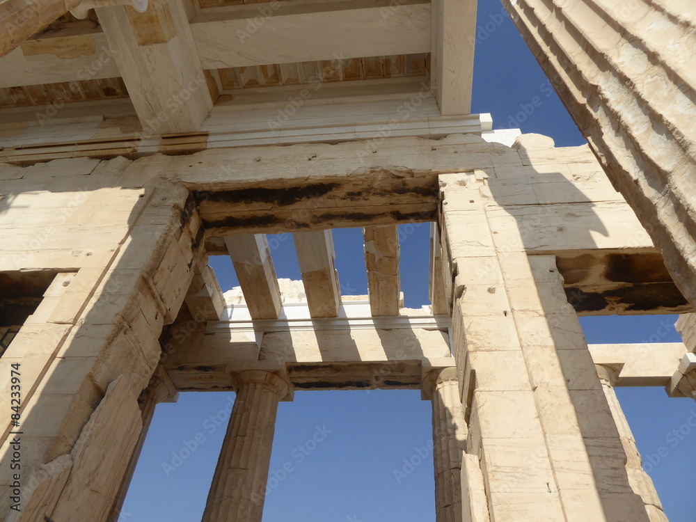 Propileos en la Acropolis, Atenas, Grecia