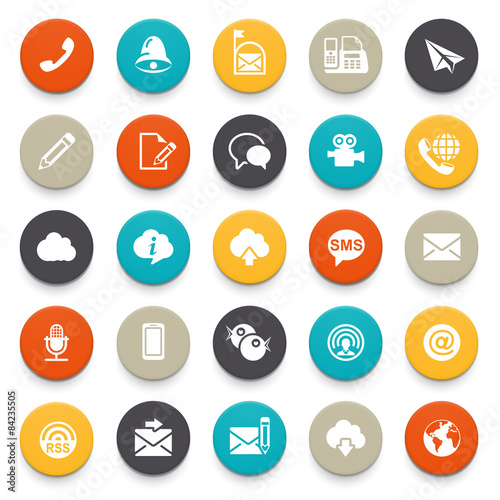 Communication icons.