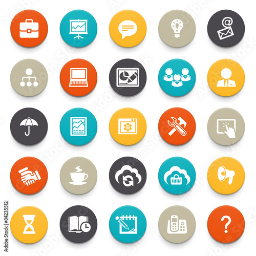 Business and finance icons.