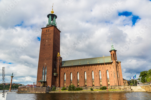 Cuadro en lienzo City Hall castle in Stockholm, Sweden