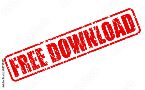 FREE DOWNLOAD red stamp text on white