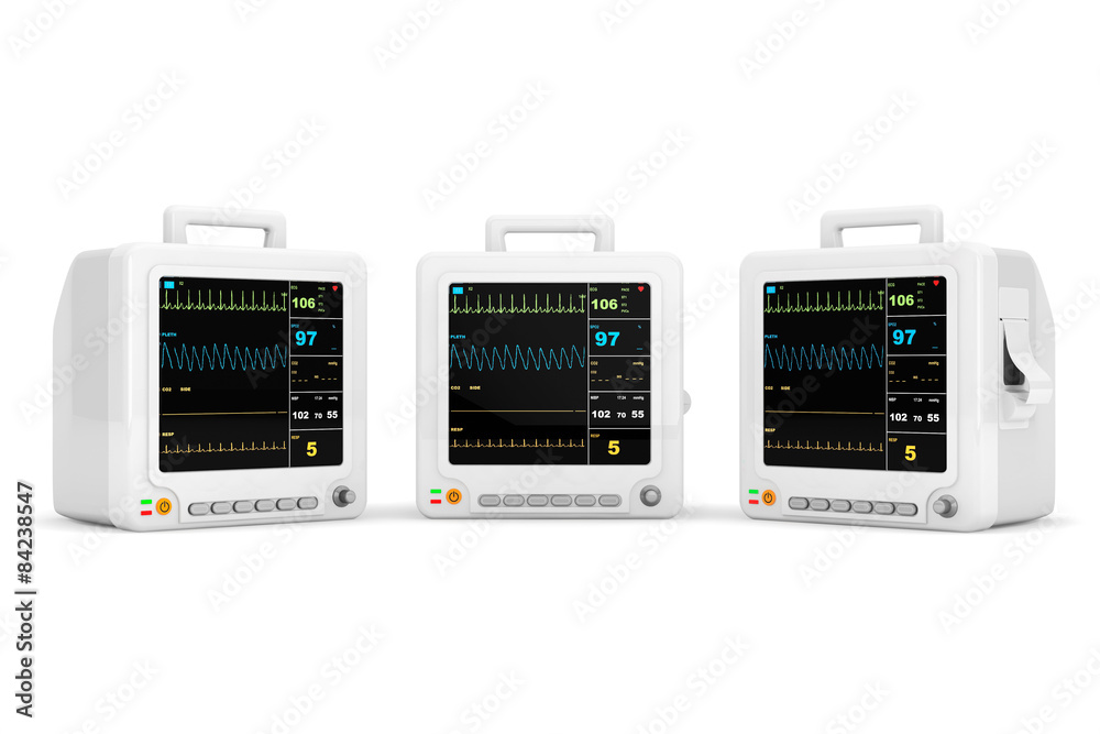 Obraz premium Health care portable cardiac monitoring equipment