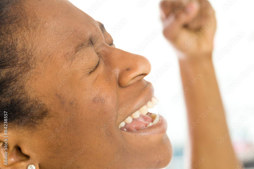 Obraz premium Model isolated cheerful