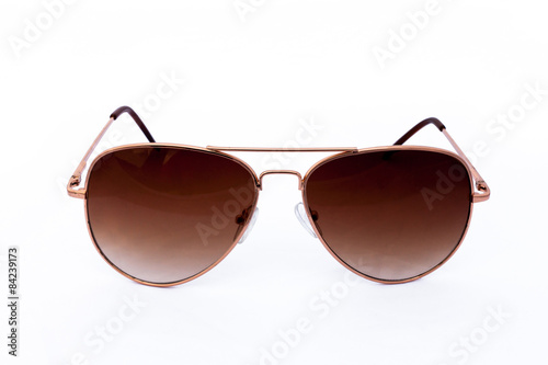 Object elegant sunglasses isolated on the white