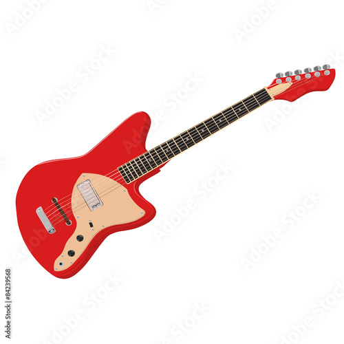 electric guitar red