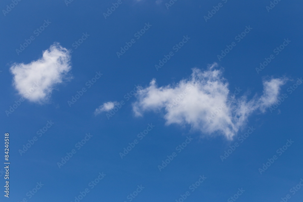 White Cloud and Blue Sky in Summer and Spring White Cloud and Blue Sky in Summer and Spring
