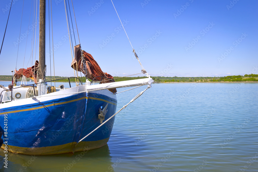 Old Sailboat at the Lake