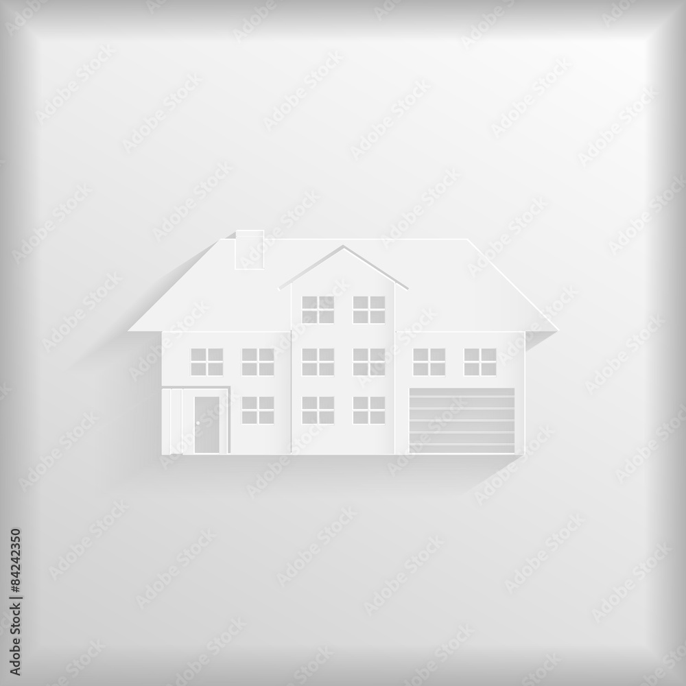 House icon of paper House icon of paper